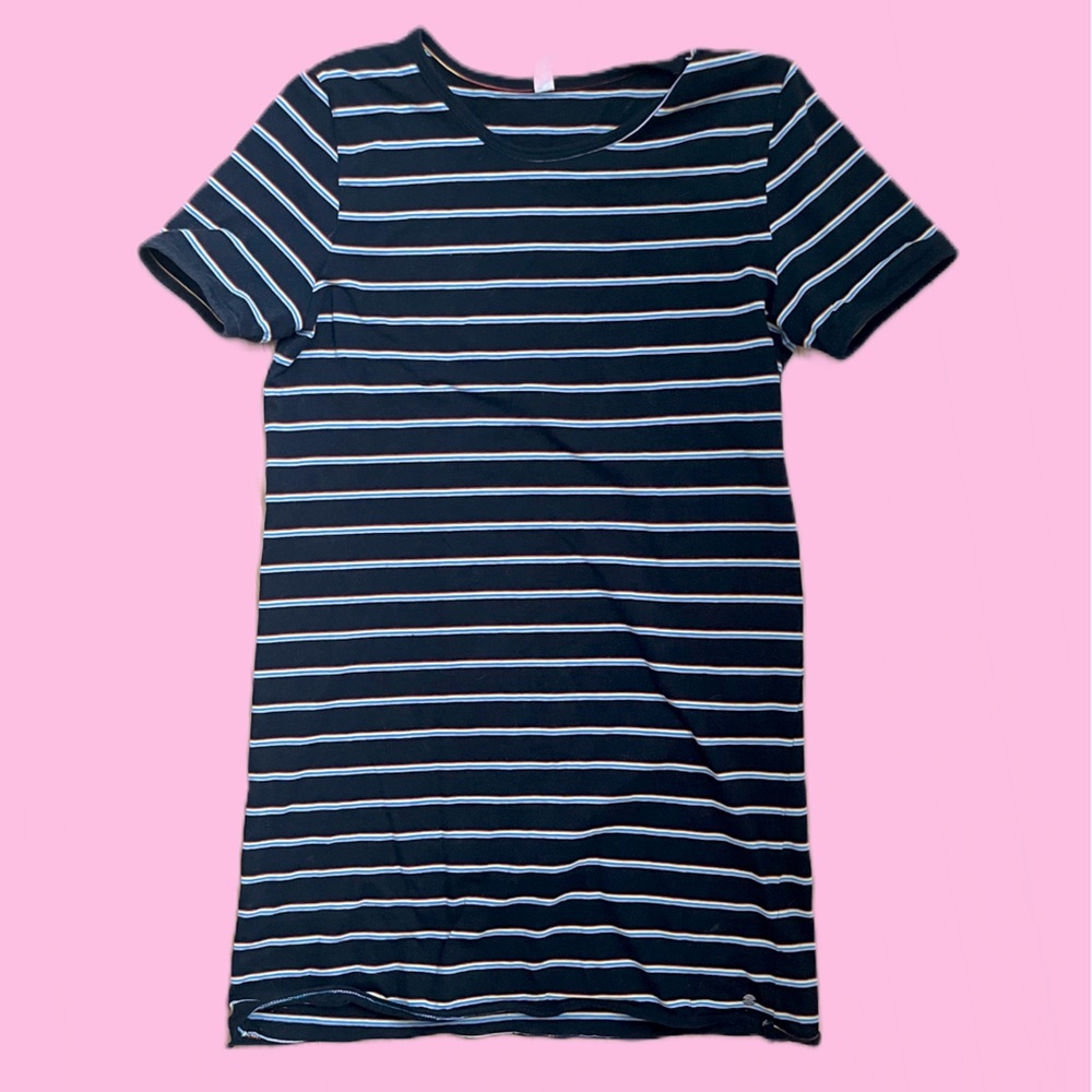 Ripzone navy blue striped tshirt dress​